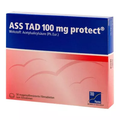 ASS TAD 100 mg aizsargā zarnās apvalkotās tabletes, 50 gab ASS TAD 100 mg aizsargā zarnās apvalkotās tabletes, 50 gab