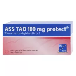 ASS TAD 100 mg aizsargā zarnās apvalkotās tabletes, 100 gab