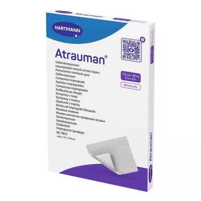 ATRAUMAN 7,5x10 cm sterili kompresi, 10 gab ATRAUMAN 7,5x10 cm sterili kompresi, 10 gab