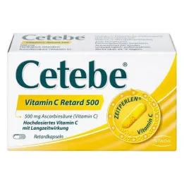 CETEBE C vitamīna 500 mg ilgstošās darbības kapsulas, 60 gab