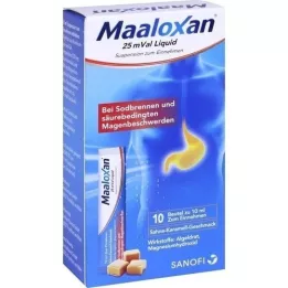 MAALOXAN 25 mVal Šķidrums, 10X10 ml