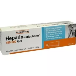 HEPARIN-RATIOPHARM 180 000 I.U. želeja, 100 g