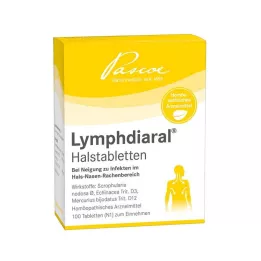 LYMPHDIARAL HALSTABLETTEN, 100 gab