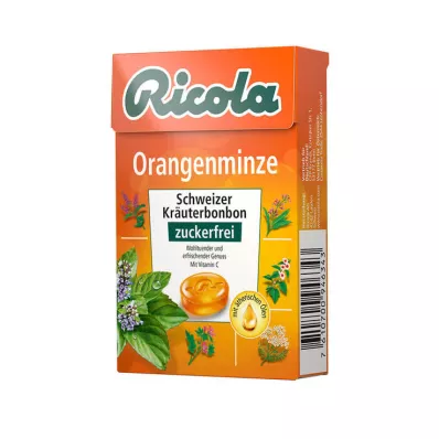 RICOLA o.Z.Box apelsīnu piparmētru konfektes, 50 g RICOLA o.Z.Box apelsīnu piparmētru konfektes, 50 g