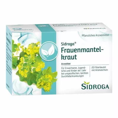 SIDROGA Dāmu manteles tējas filtrēšanas maisiņš, 20X1,0 g