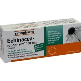 ECHINACEA-RATIOPHARM 100 mg tabletes, 20 gab