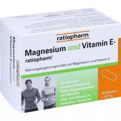 MAGNESIUM UND VITAMIN E-ratiopharm kapsulas, 60 kapsulas