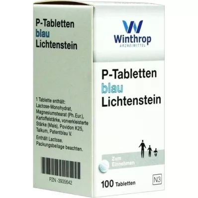 P TABLETTEN zils 8 mm solis, 100 gab