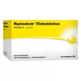 NYSTADERM Plēves apvalkotās tabletes, 100 gab