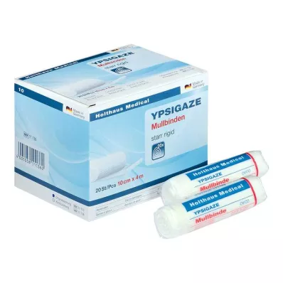 YPSIGAZE Marles pārsējs 10 cmx4 m, 20 gab YPSIGAZE Marles pārsējs 10 cmx4 m, 20 gab