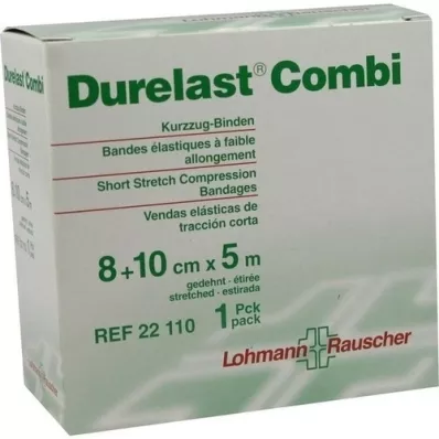 DURELAST Kombinētais pārsējs 8 cmx5 m+10 cmx5 m, 2 gab