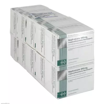 NEPHROTRANS 840 mg kapsulas ar zarnu apvalku, 500 gab NEPHROTRANS 840 mg kapsulas ar zarnu apvalku, 500 gab