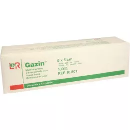 GAZIN Marle komp. 5x5 cm nesterila 12x op, 100 gab