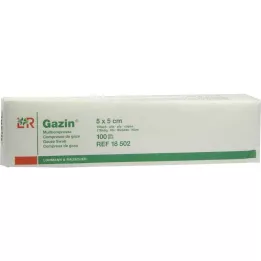 GAZIN Marle komp. 5x5 cm nesterila 16x op, 100 gab