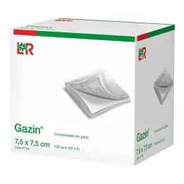 GAZIN Marle komp. 7,5x7,5 cm nesterila 8 reizes op, 100 gab