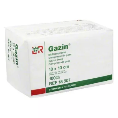 GAZIN Marle komp. 10x10 cm nesterila 12x op, 100 gab
