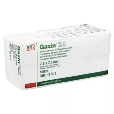 GAZIN Marle komp. 7,5x7,5 cm nesterila 12x RK, 100 gab