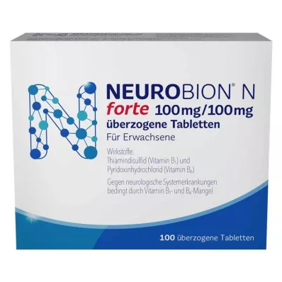 NEUROBION N forte apvalkotās tabletes, 100 gab NEUROBION N forte apvalkotās tabletes, 100 gab