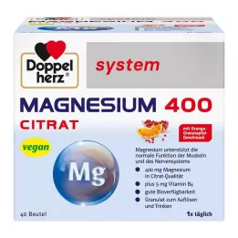DOPPELHERZ Magnija 400 citrāta sistēmas granulas, 40 gab