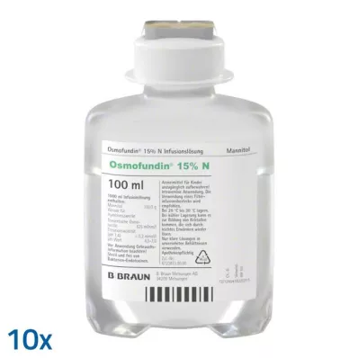 OSMOFUNDIN 15% N Ecoflac Pl. infūziju šķīdums, 10X100 ml