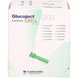 GLUCOJECT Lancetes PLUS 33 G, 200 gab