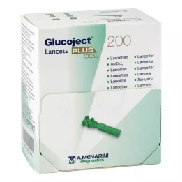 GLUCOJECT Lancetes PLUS 33 G, 200 gab