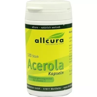 ACEROLA KAPSELN dabīgais C vitamīns, 120 gab