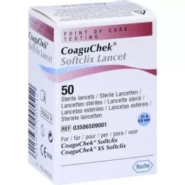 COAGUCHEK Softclix Lancet, 50 gab