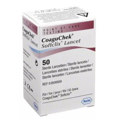 COAGUCHEK Softclix Lancet, 50 gab COAGUCHEK Softclix Lancet, 50 gab