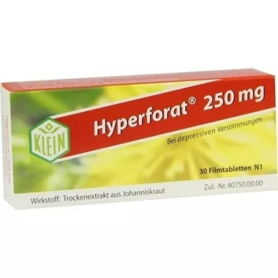 HYPERFORAT 250 mg apvalkotās tabletes, 30 gab