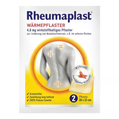 RHEUMAPLAST 4,8 mg plāksteris, kas satur aktīvo vielu, 2 gab RHEUMAPLAST 4,8 mg plāksteris, kas satur aktīvo vielu, 2 gab