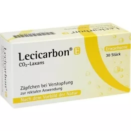 LECICARBON E CO2 Laxans svecītes pieaugušajiem, 30 gab