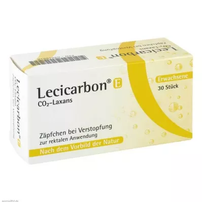 LECICARBON E CO2 Laxans svecītes pieaugušajiem, 30 gab LECICARBON E CO2 Laxans svecītes pieaugušajiem, 30 gab