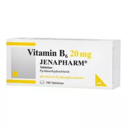 VITAMIN B6 20 mg Jenapharm tabletes, 100 gab