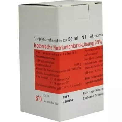 ISOTONISCHE NaCl 0,9% Eifelfango šķīdums, 50 ml