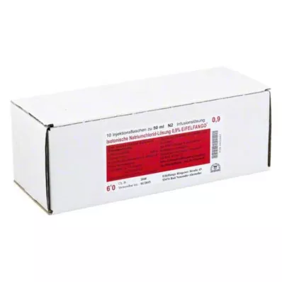ISOTONISCHE NaCl šķīdums 0,9% Eifelfango, 10X50 ml ISOTONISCHE NaCl šķīdums 0,9% Eifelfango, 10X50 ml
