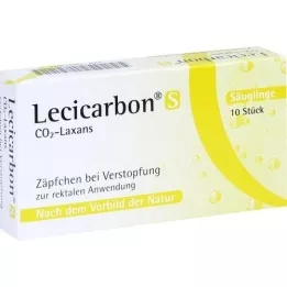 LECICARBON S CO2 Laxans svecītes, 10 gab