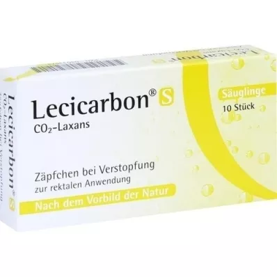 LECICARBON S CO2 Laxans svecītes, 10 gab