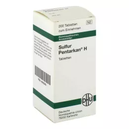 SULFUR PENTARKAN H tabletes, 200 gab