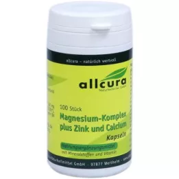 MAGNESIUM KOMPLEX m.Zink+Kalcijs kapsulas, 100 kapsulas