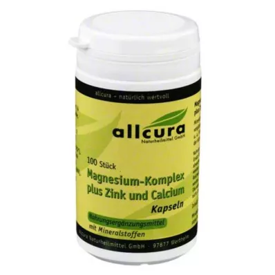 MAGNESIUM KOMPLEX m.Zink+Kalcijs kapsulas, 100 kapsulas MAGNESIUM KOMPLEX m.Zink+Kalcijs kapsulas, 100 kapsulas