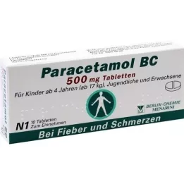 PARACETAMOL BC 500 mg tabletes, 10 gab