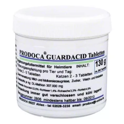 GUARDACID Tabletes vet., 200 gab