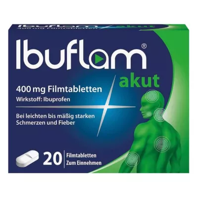 IBUFLAM akūtas 400 mg apvalkotās tabletes, 20 gab