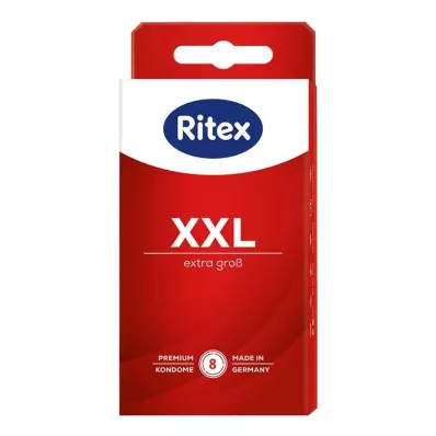 RITEX XXL Prezervatīvi, 8 gab RITEX XXL Prezervatīvi, 8 gab