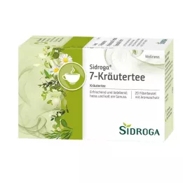 SIDROGA Wellness 7 zāļu tējas filtrēšanas maisiņš, 20X2,0 g