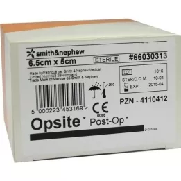 OPSITE Pasta-OP 5x6,5 cm pārsējs, 6X5 gab
