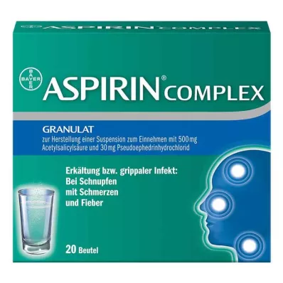 ASPIRIN COMPLEX Btl.w.Gran.z.Herst.e.Susp.z.Einn., 20 gab