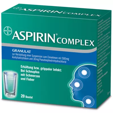 ASPIRIN COMPLEX Btl.w.Gran.z.Herst.e.Susp.z.Einn., 20 gab