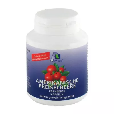PREISELBEERE Amerikas 400 mg kapsulas, 100 gab